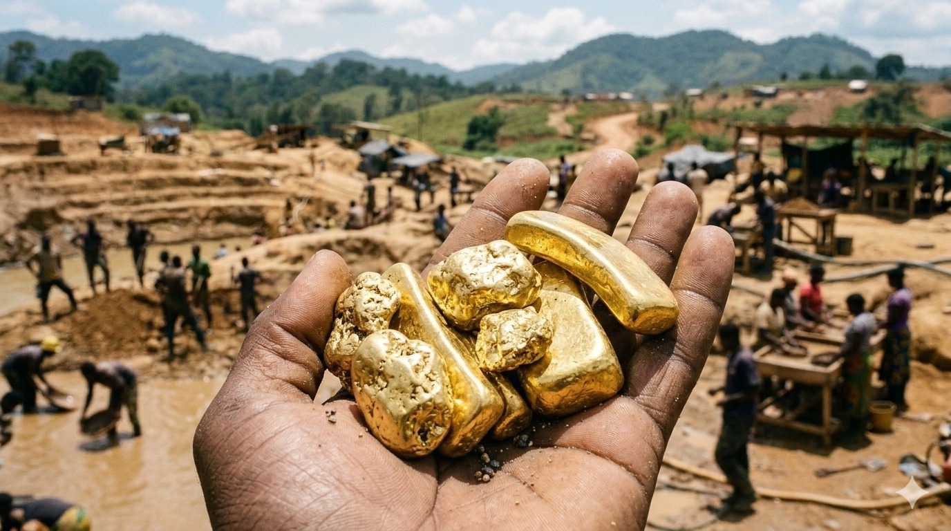Community mining operations in Western Uganda